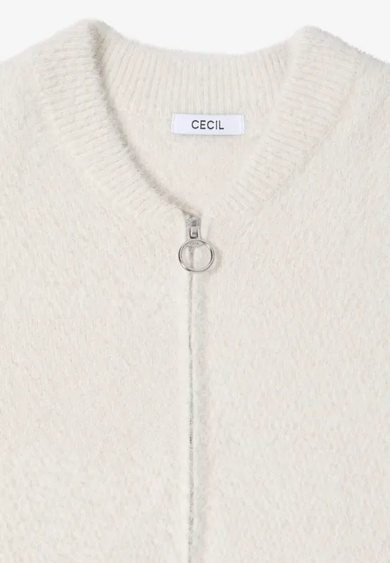 Strukturierte Blouson Jacke mit Reißverschluss