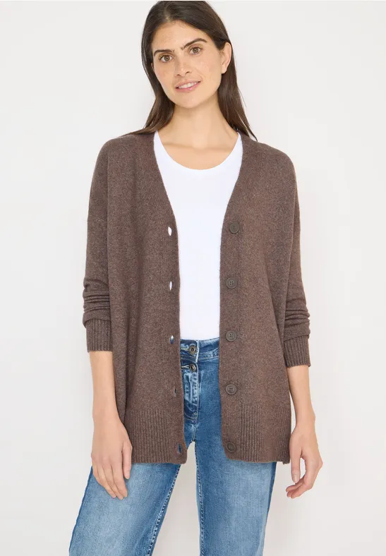 Weiche Strickjacke mit Knopfleiste
