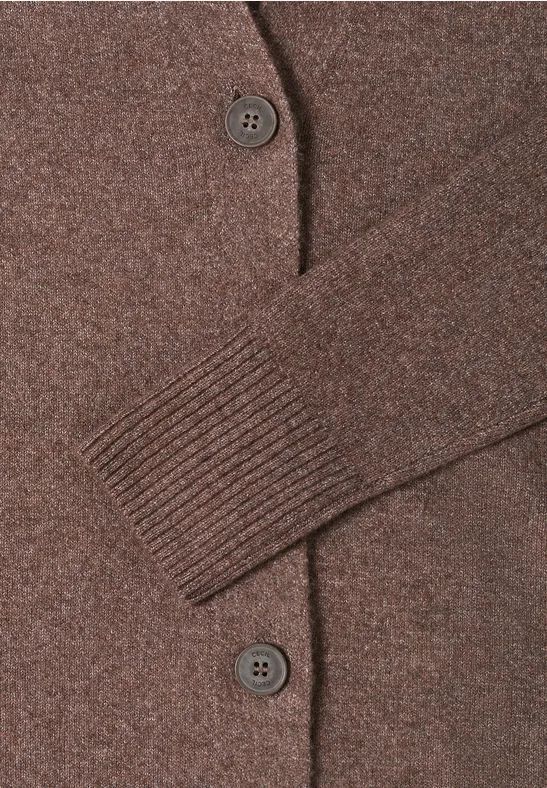 Weiche Strickjacke mit Knopfleiste