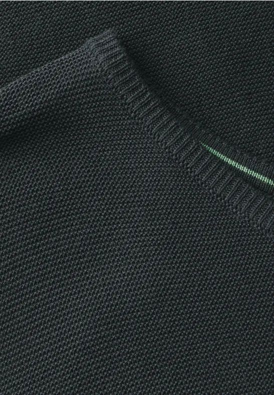 Strukturierter Strickpullover mit 3/4 Ärmeln