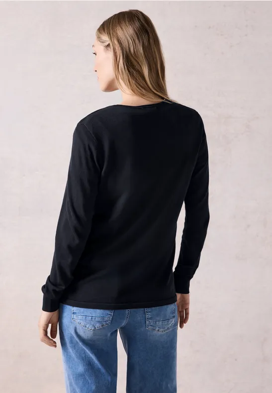 Damen Feinstrick Langarm Pullover