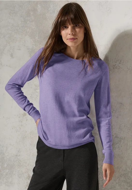 Feinstrick Langarm Pullover