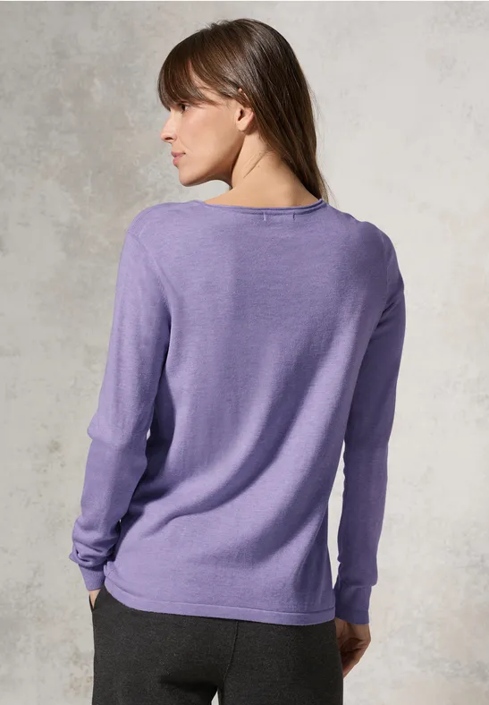 Feinstrick Langarm Pullover
