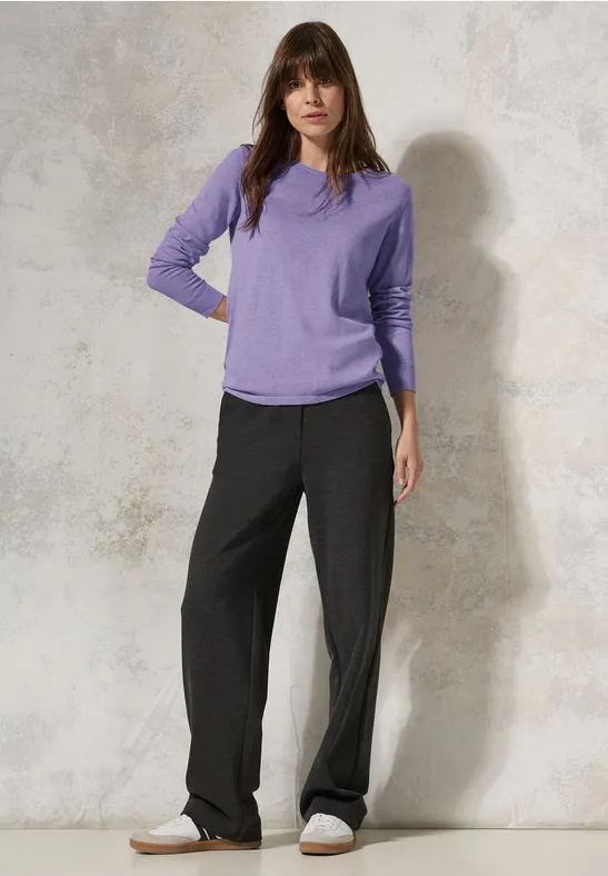 Feinstrick Langarm Pullover