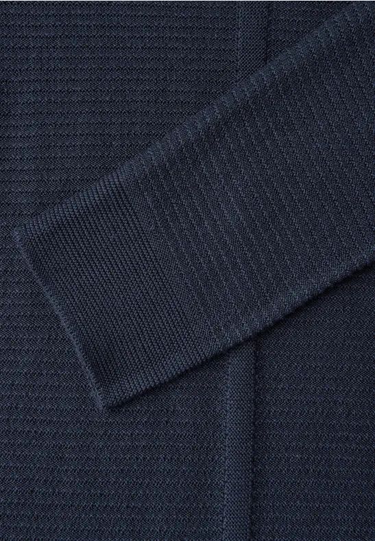 Feinstrickpullover mit Rippenstruktur und langen Ärmeln