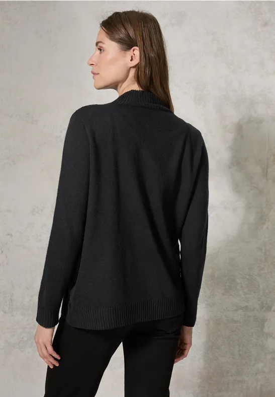 Damen Jacquard Rollkragenpullover