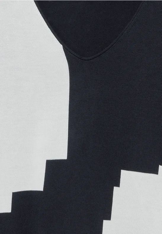 Damen Oversize Strickpullover mit Intarsienmuster