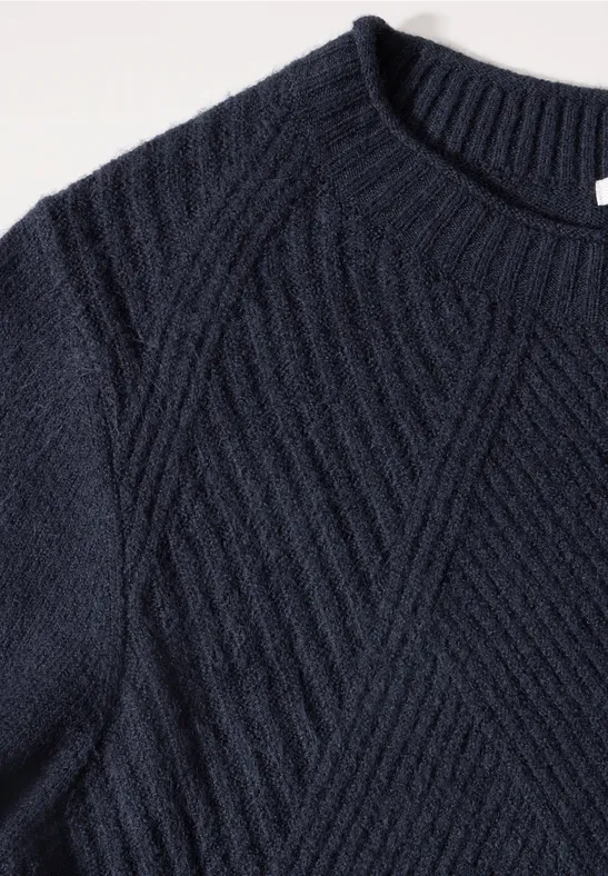 Vielseitiger Feinstrickpullover aus Baumwollmischung