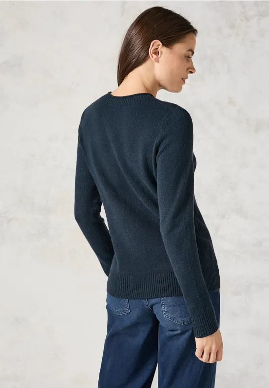 Vielseitiger Feinstrickpullover aus Baumwollmischung