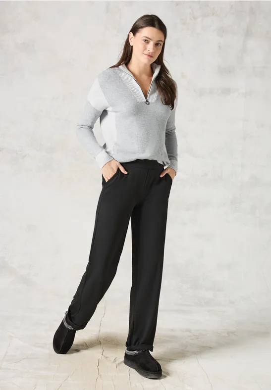 Colorblock Troyer Pullover