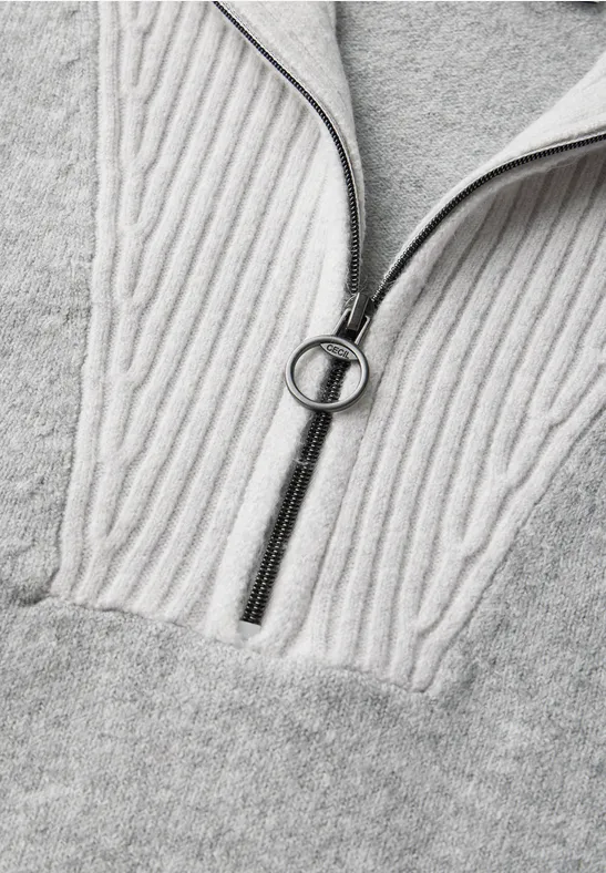 Colorblock Troyer Pullover