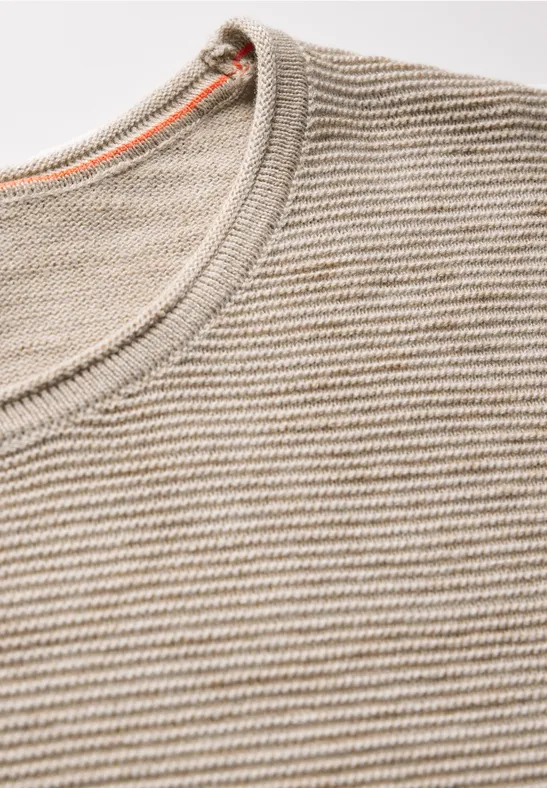 Damen Struktur Strickpullover Oberteil