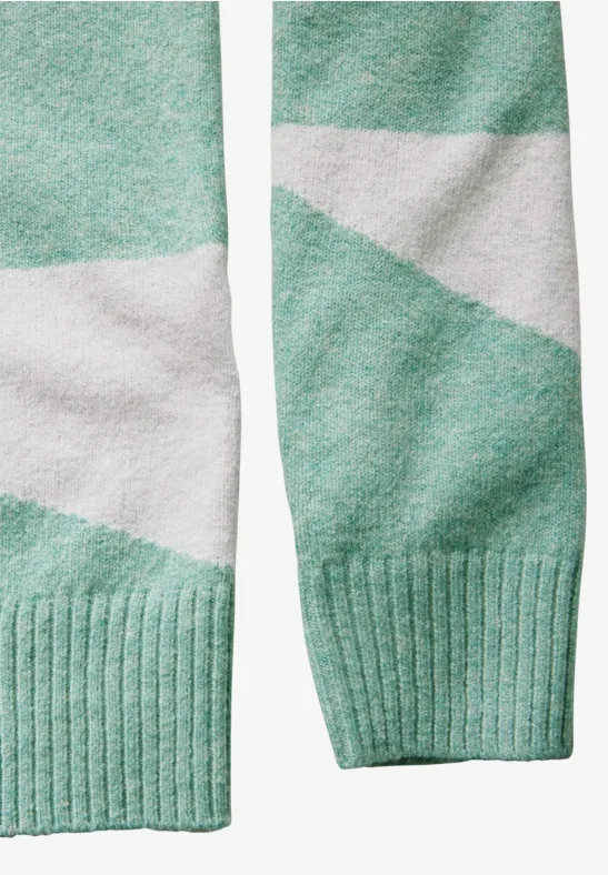 Strickpullover mit Geometrischem Muster