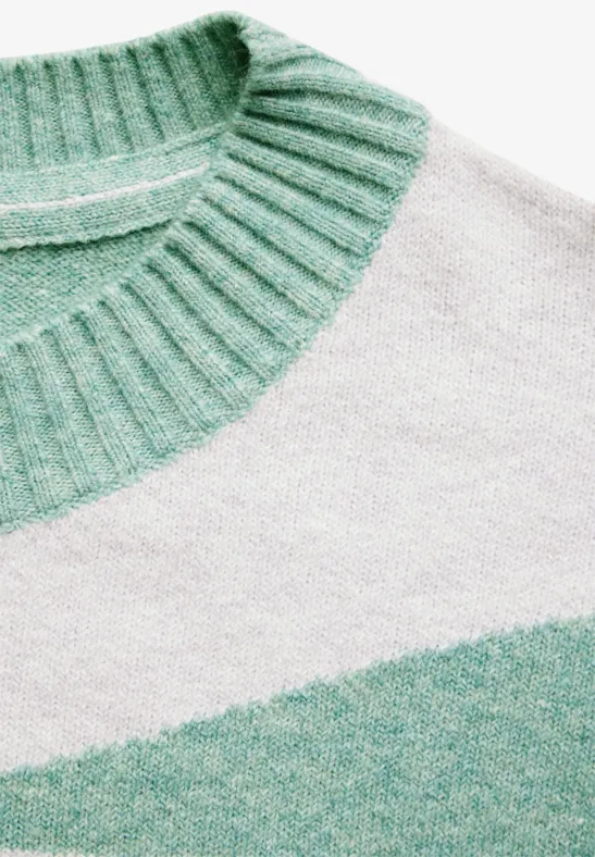 Strickpullover mit Geometrischem Muster