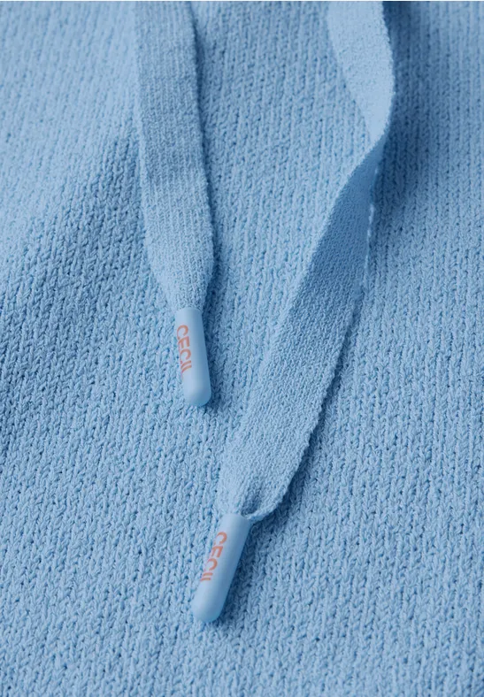Damen Strick Hoodie Pullover