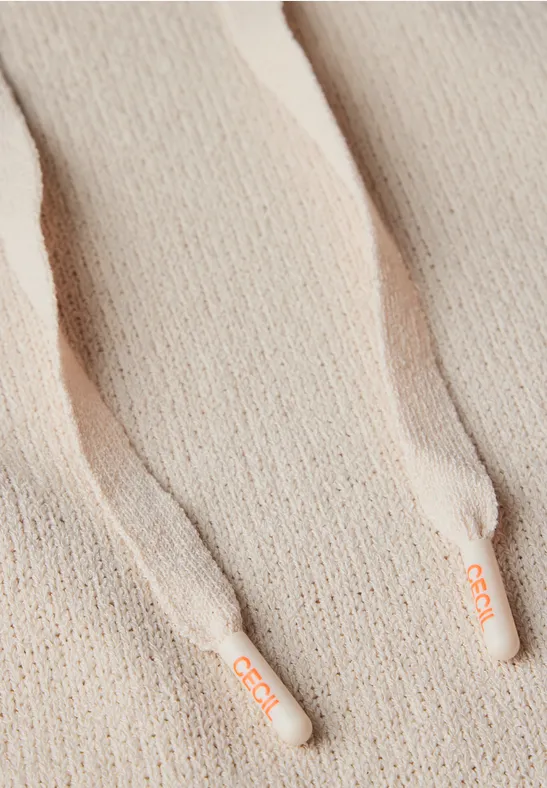 Lässiger Kapuzenpullover mit Viskosemischung