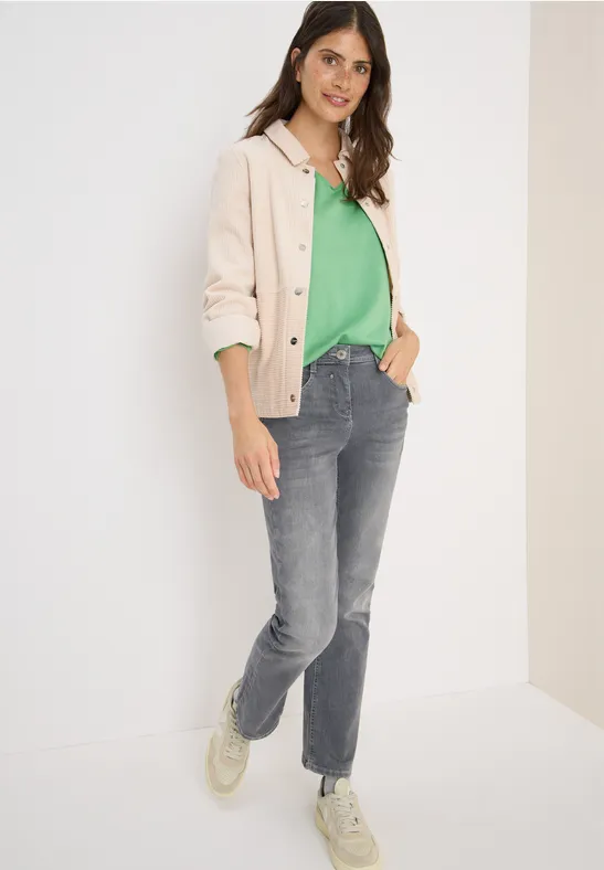 Basic V-Ausschnitt Strickpullover für Damen