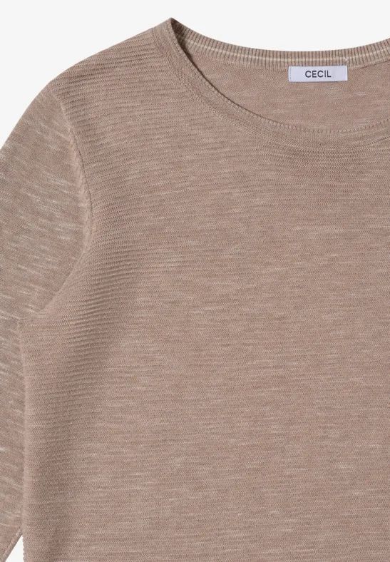 Langarmpullover mit Strukturstrick