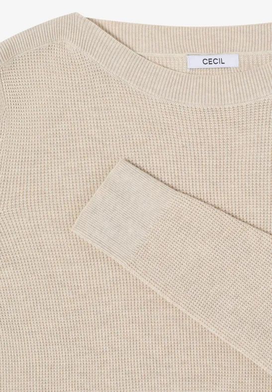 Langarmpullover mit Strukturstrick