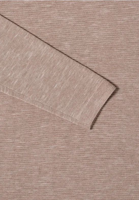 Strukturierter Strickpullover mit langen Ärmeln
