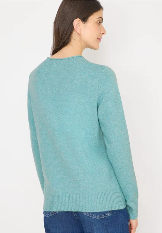 Gemütlicher Strickpullover mit Rundhalsausschnitt