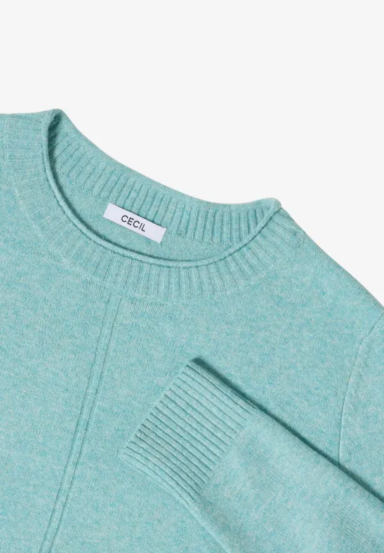 Gemütlicher Strickpullover mit Rundhalsausschnitt