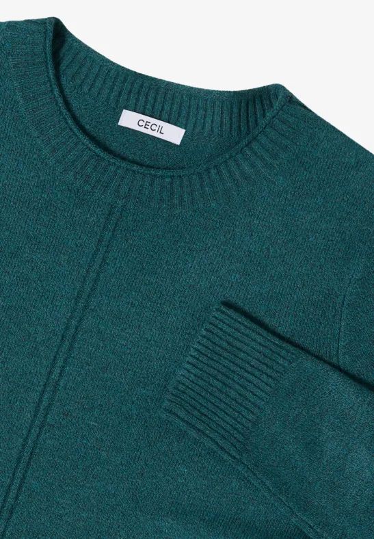 Gemütlicher Strickpullover mit Rundhalsausschnitt