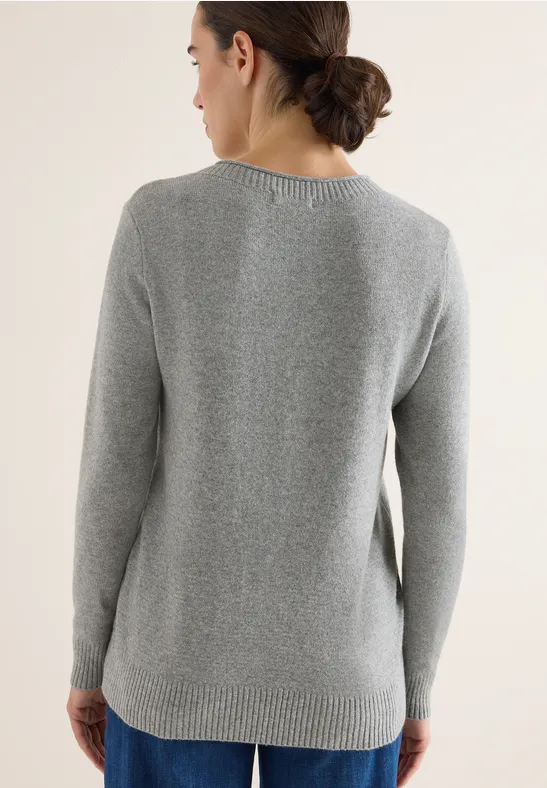 Kuscheliger Strickpullover mit Rundhalsausschnitt