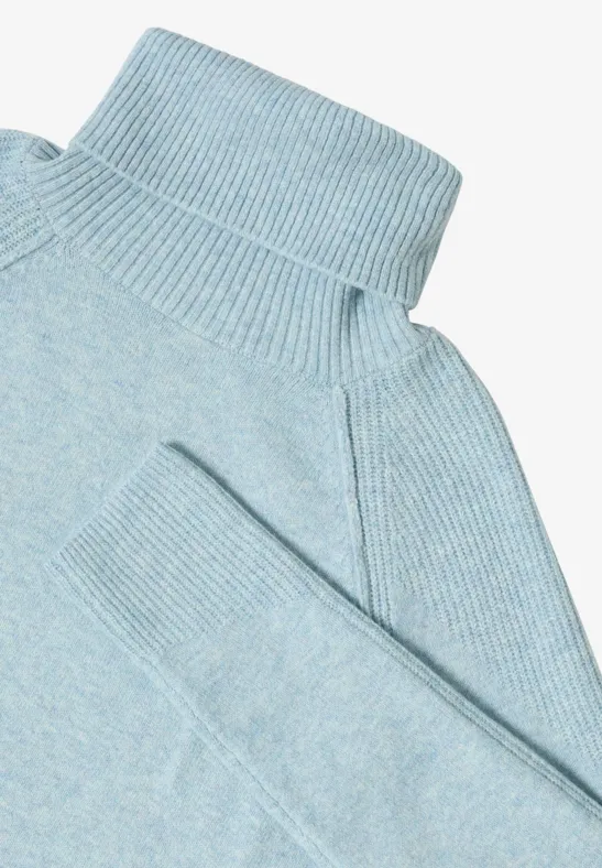 Locker geschnittener Rollkragen Strickpullover