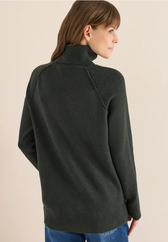 Damen Rollkragenpullover mit entspannter Passform