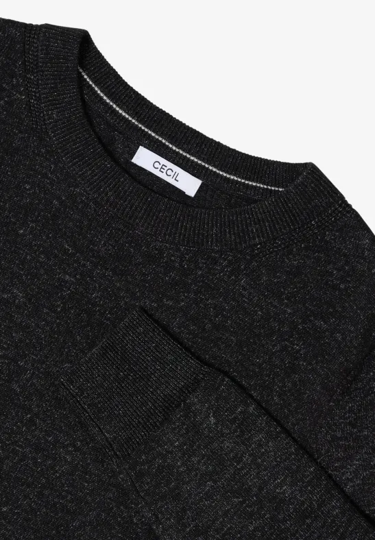 Bequemer Strickpullover mit Rundhalsausschnitt