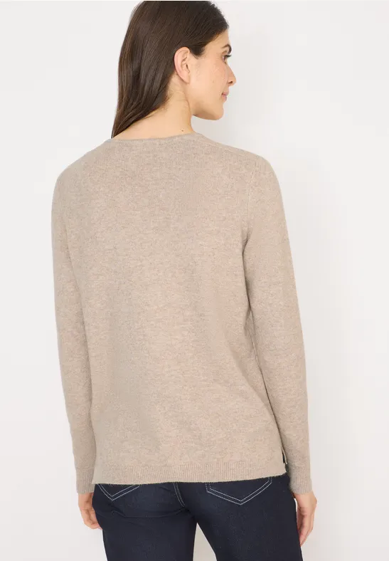 Kuscheliger Strickpullover mit V-Ausschnitt