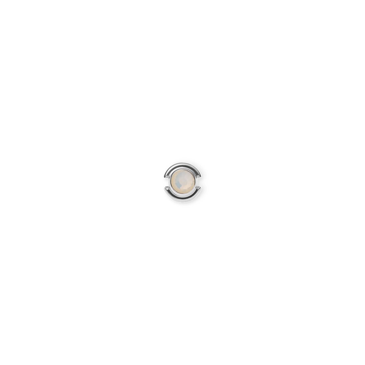 Roter Kristall Silber Charm