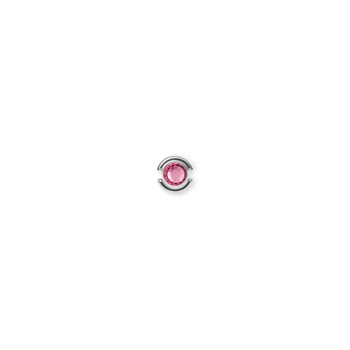 Roter Kristall Silber Charm