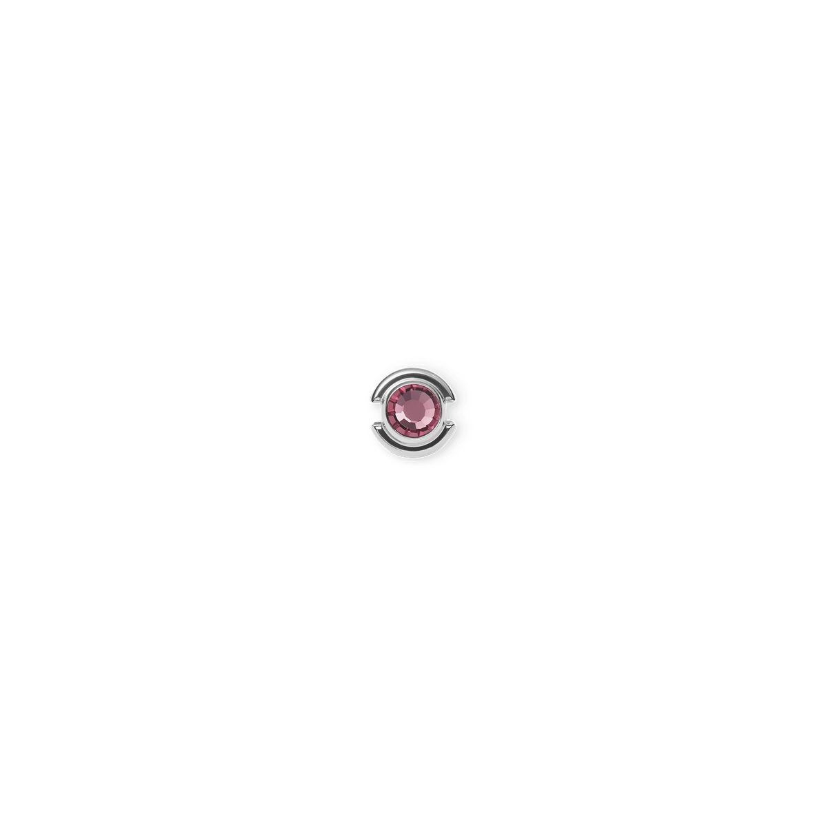 Roter Kristall Silber Charm