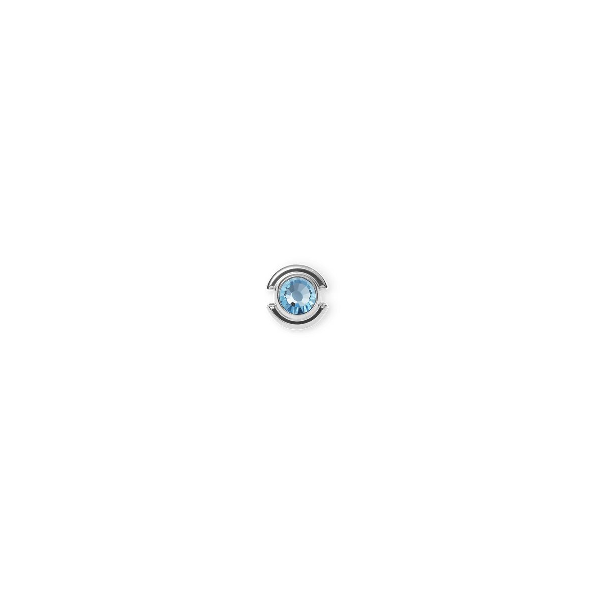 Roter Kristall Silber Charm