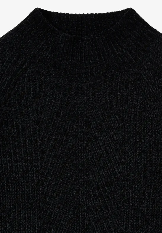 Damen Chenille Rollkragenpullover