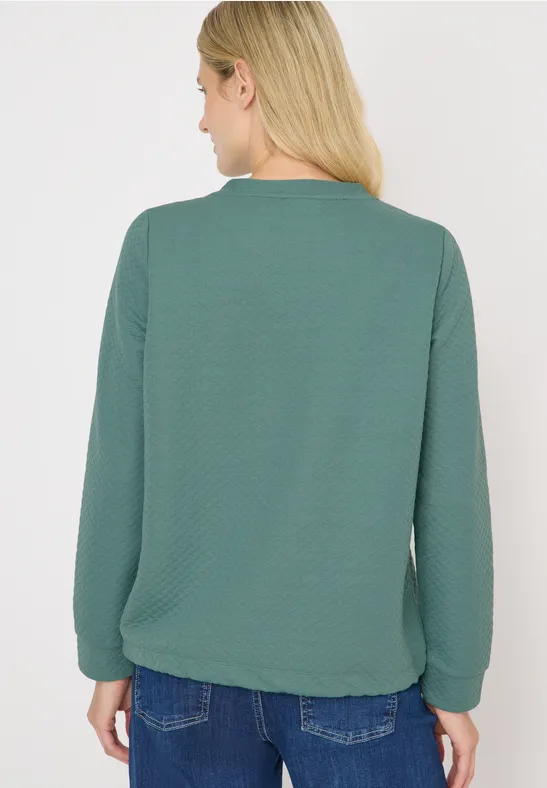 Sweatshirt mit Struktur und Tunnelzug