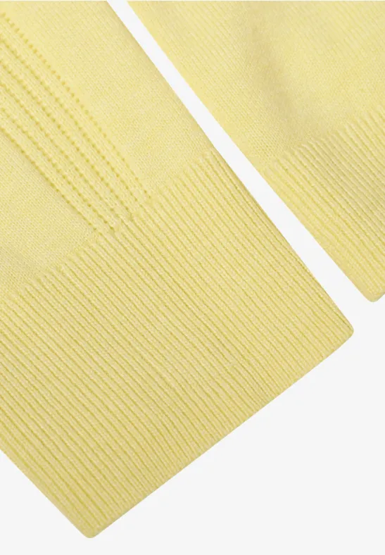 Klassischer V-Ausschnitt Strickpullover aus Baumwolle