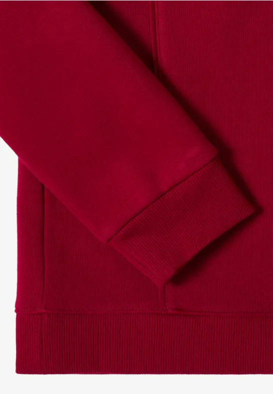 Lässiger bestickter Hoodie mit Kordelzug