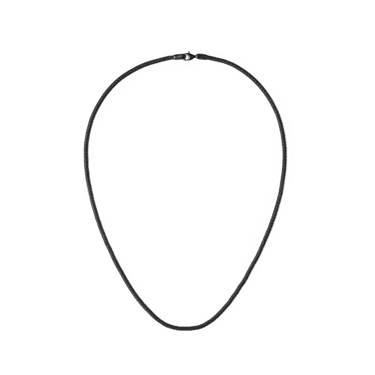 Minimalistische schwarze Mesh-Kettenhalskette