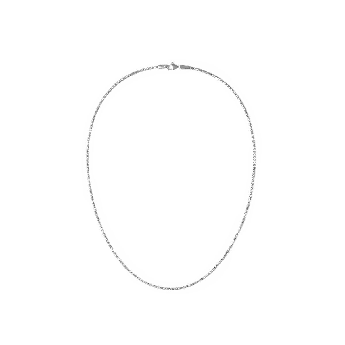 Elegante silberne Mesh-Halskette