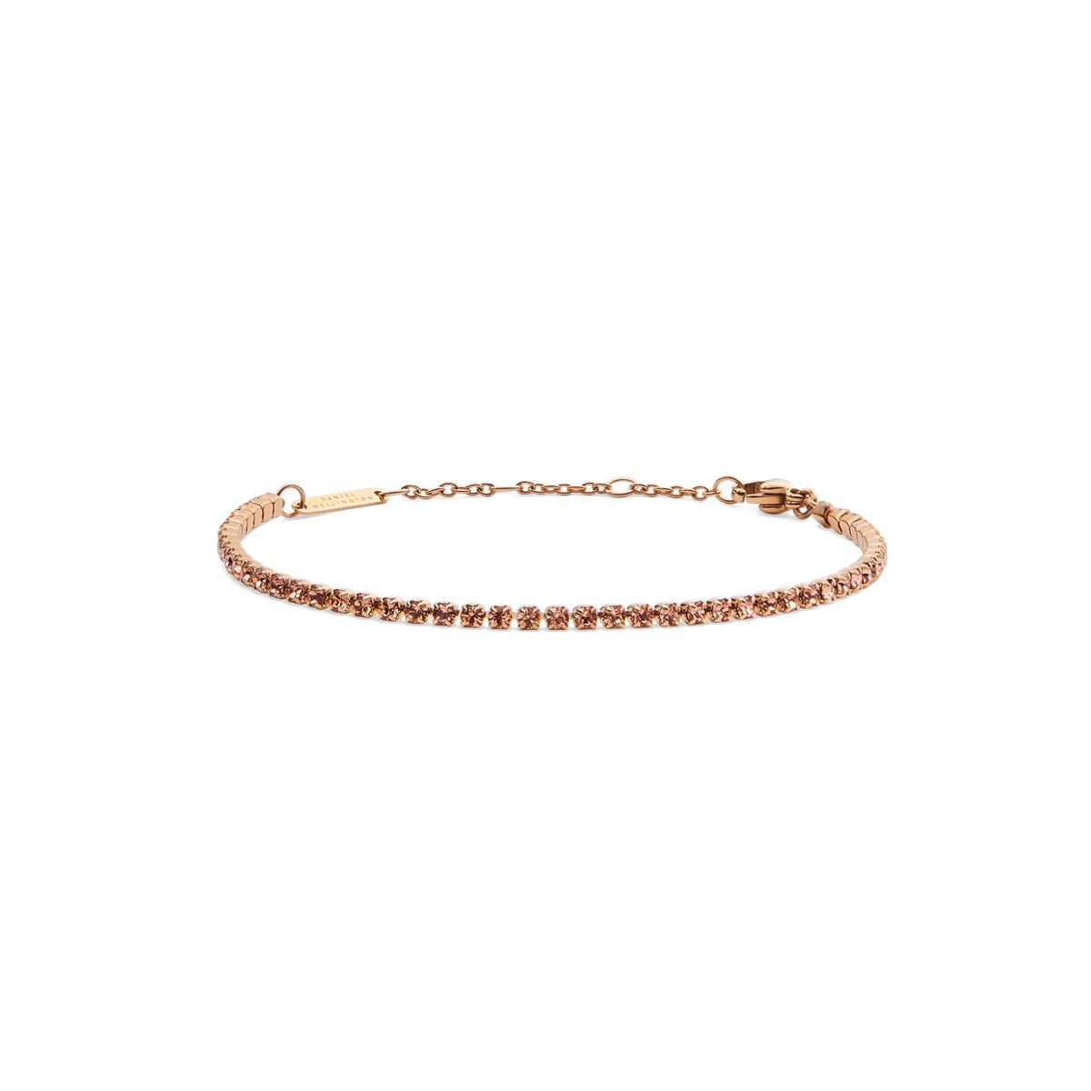 Zierliches Roségold Tennisarmband