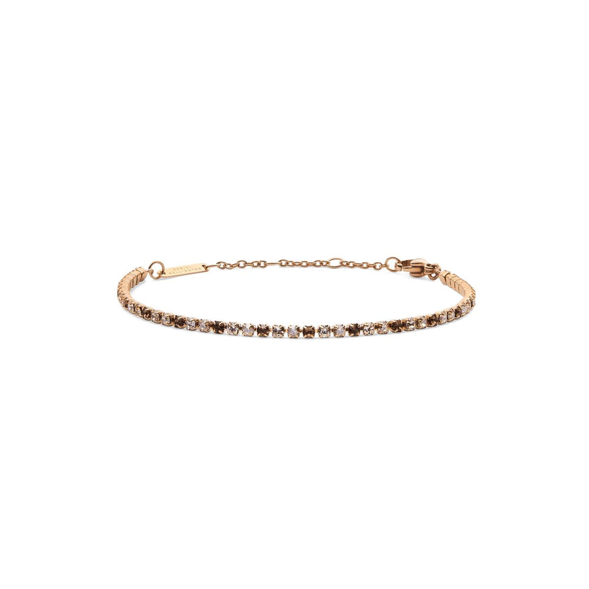Zierliches Roségold Tennisarmband