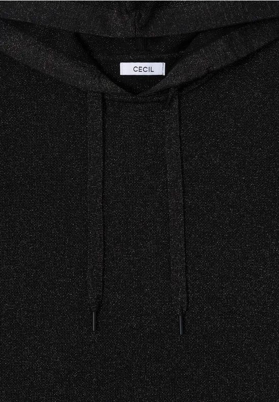 Funkelnder Jacquard Strick Hoodie
