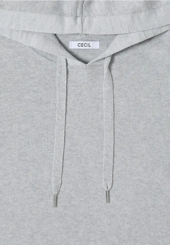 Schimmernder Jacquard-Strick-Hoodie