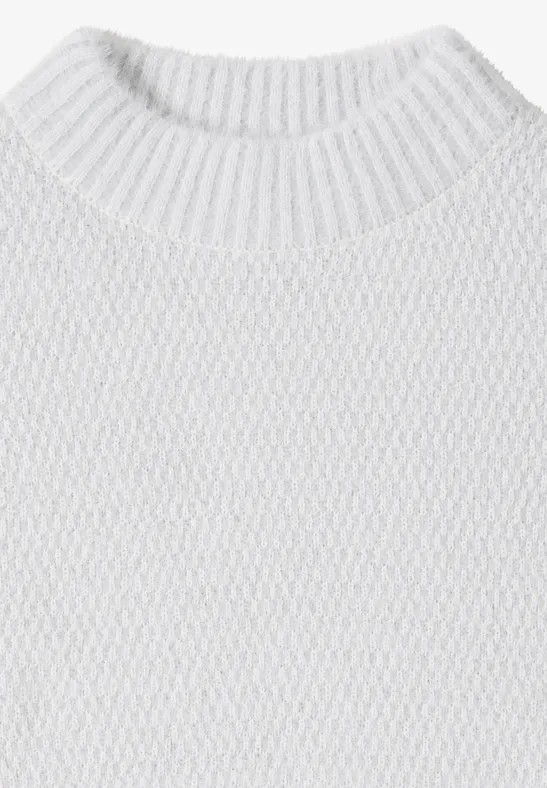 Weicher Strickpullover mit Rollkragen