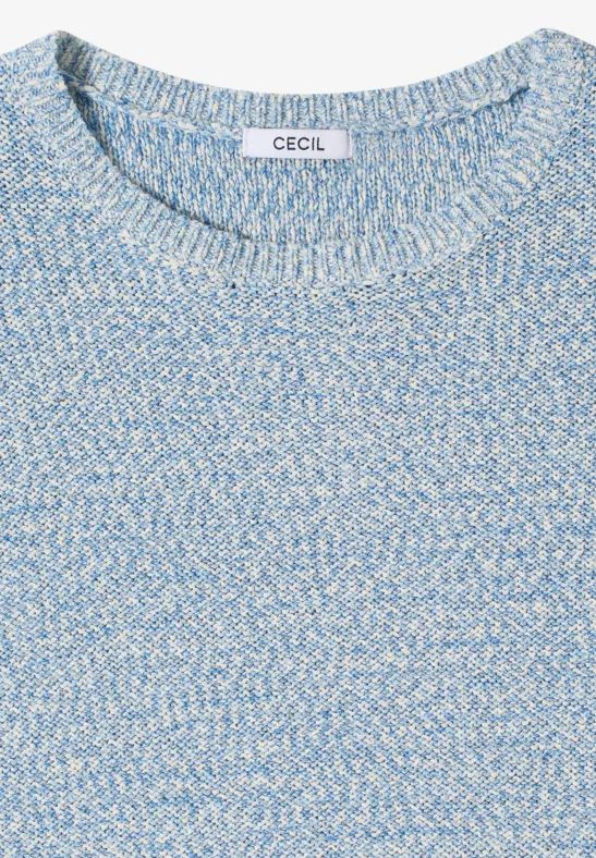 Space-Dye Strickpullover aus Baumwollmischung