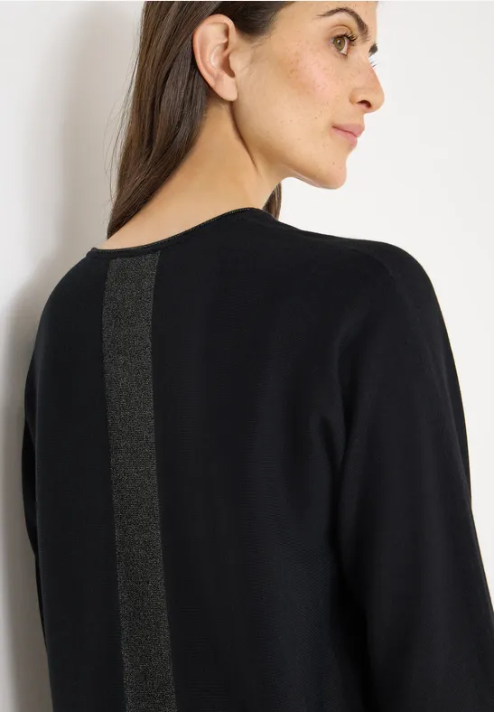 Dolman-Pullover mit V-Ausschnitt