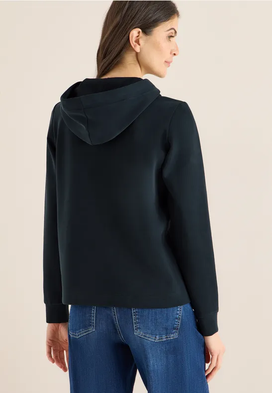 Sportlicher Kapuzenpullover mit Strass